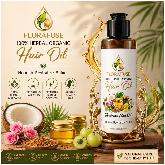100% Organic Herbal Hair Oil